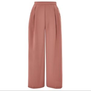 NWT Topshop Mauve Wide Leg Cropped Pants